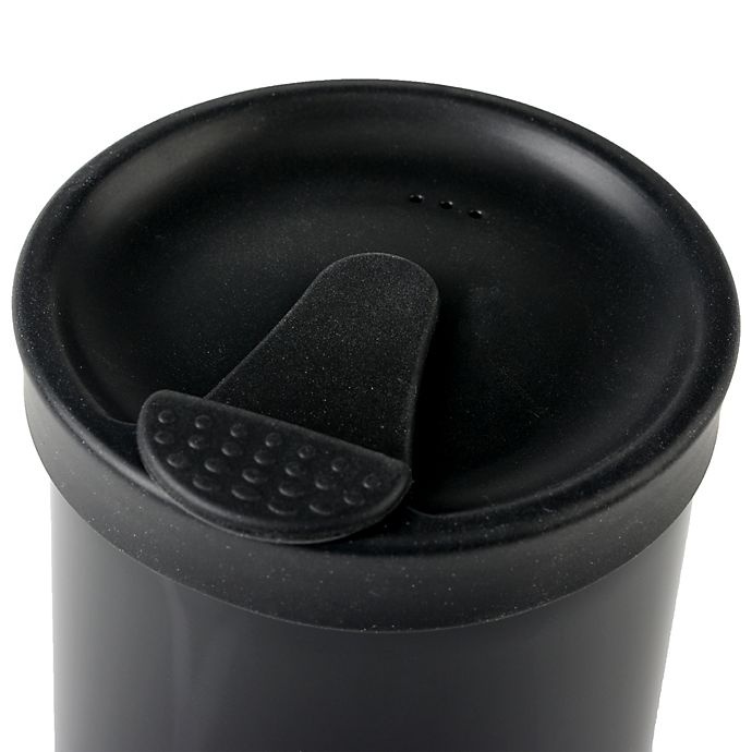 slide 4 of 4, Bobble by O2COOL Coffee Press/Travel Tumbler - Glossy Black, 1 ct