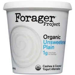 Forager Project Dairy-Free Organic Unsweetened Plain Cashewmilk Yogurt 24 oz