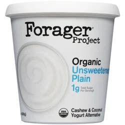 Forager Project Dairy-Free Organic Unsweetened Plain Cashewmilk Yogurt 24 oz