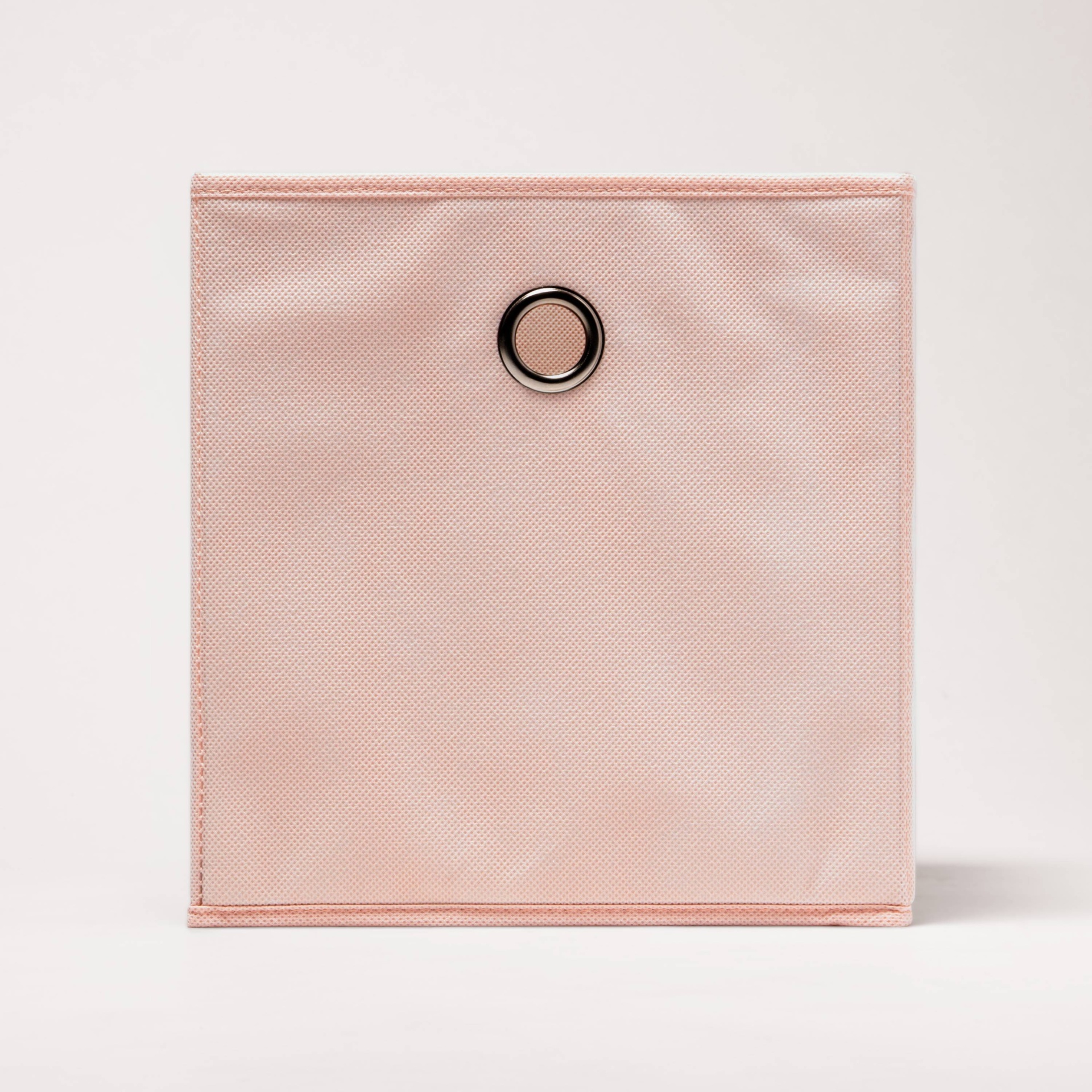 slide 1 of 4, 11" Fabric Cube Storage Bin Peach Blush - Room Essentials, 1 ct