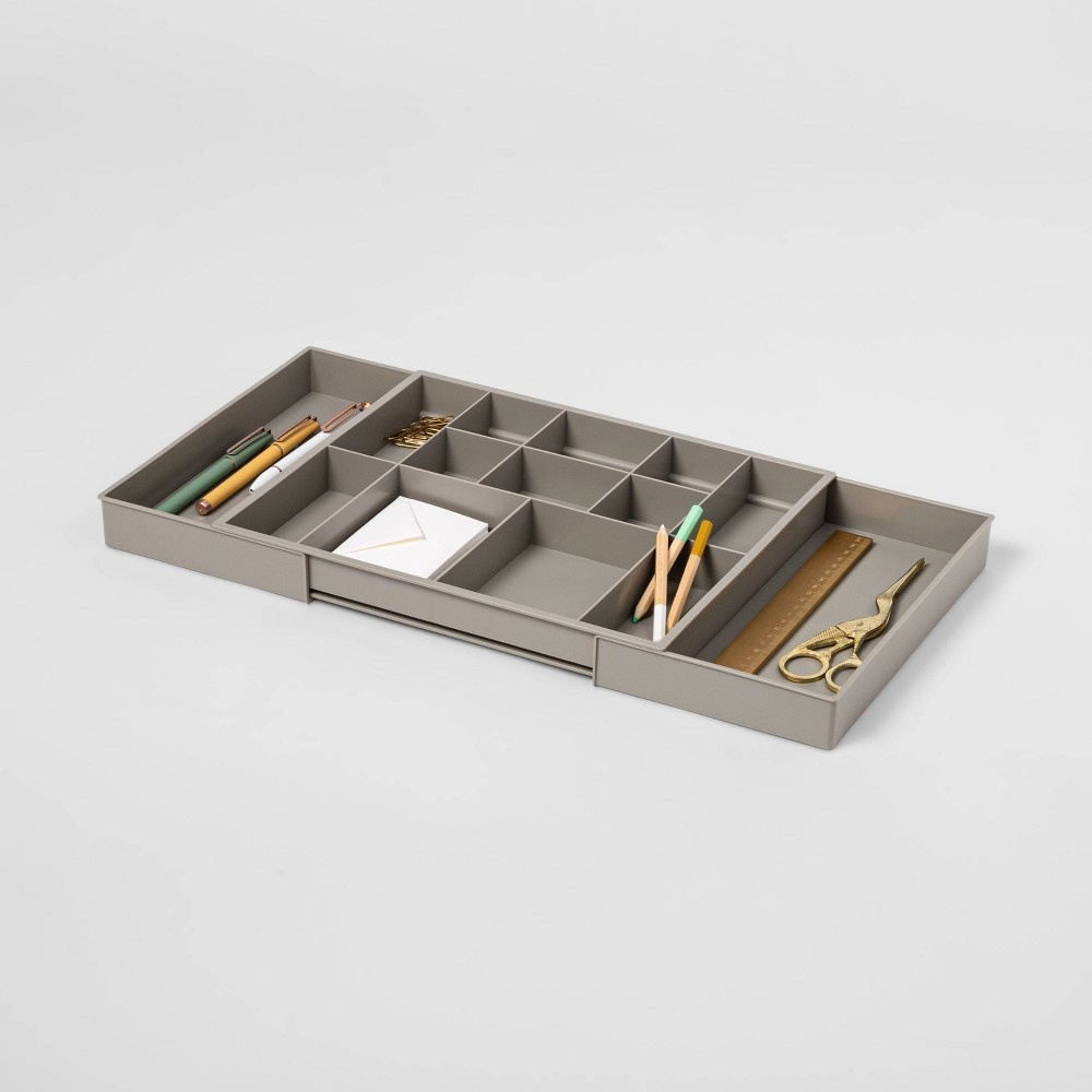 slide 3 of 4, Expandable Drawer Organizer Gray - Room Essentials, 1 ct
