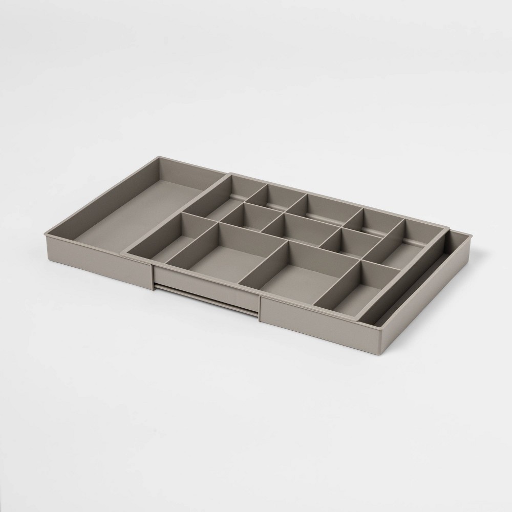 slide 4 of 4, Expandable Drawer Organizer Gray - Room Essentials, 1 ct
