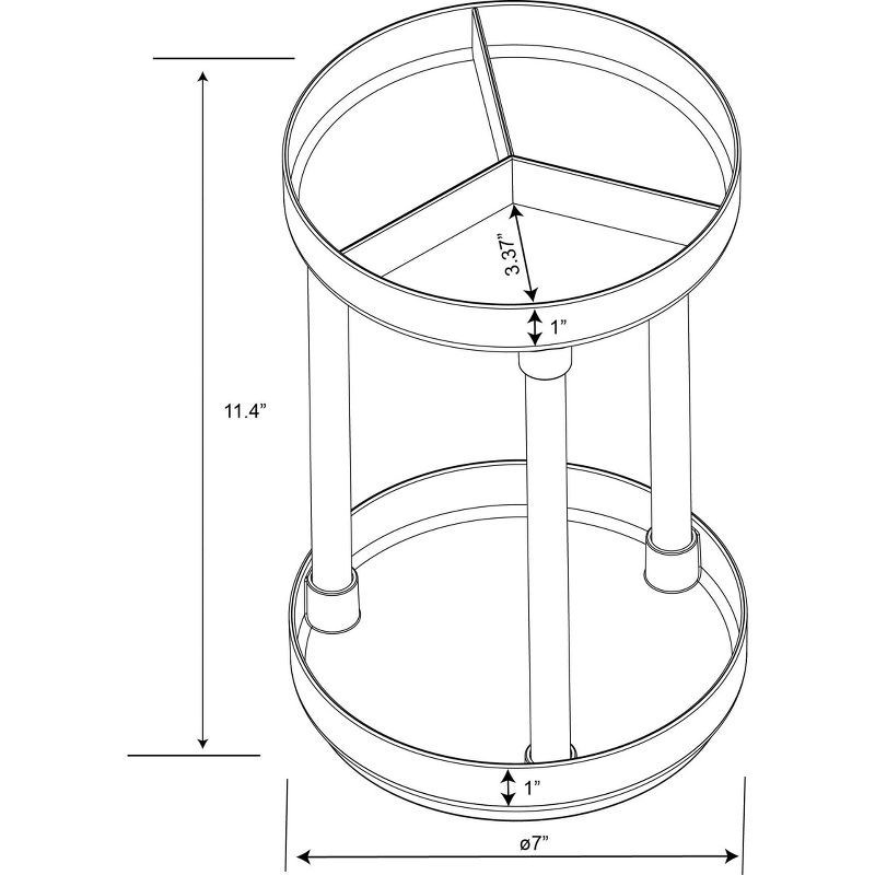 slide 6 of 6, Spinning Turntable Makeup Organizer Clear - Brightroom™: Skincare & Vanity Organizer for Bathroom, 1 ct