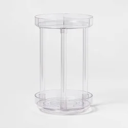 Spinning Turntable Makeup Organizer Clear - Brightroom™: Skincare & Vanity Organizer for Bathroom