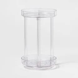 Spinning Turntable Makeup Organizer Clear - Brightroom™: Skincare & Vanity Organizer for Bathroom