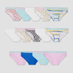 Fruit of the Loom Girls' 14pk Bikini - Colors May Vary 12