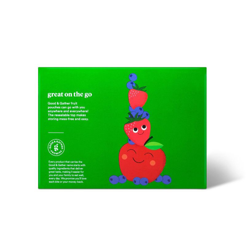 slide 4 of 6, Organic Applesauce Pouches - Apple & Apple Berry - 12ct - Good & Gather™, 12 ct