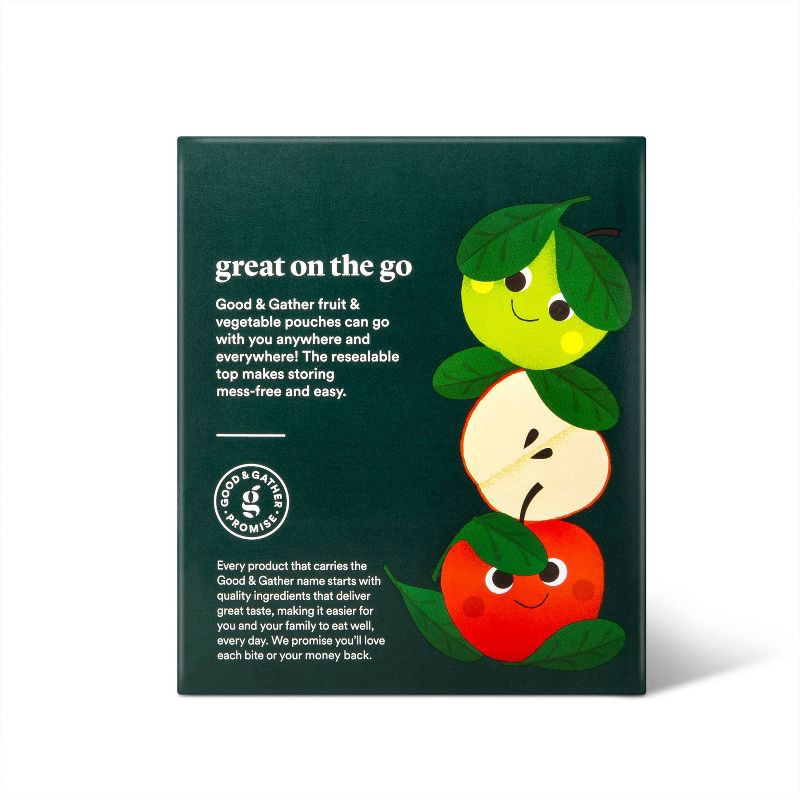 slide 4 of 4, Organic Applesauce Pouches - Apple Spinach - 4ct - Good & Gather™, 4 ct