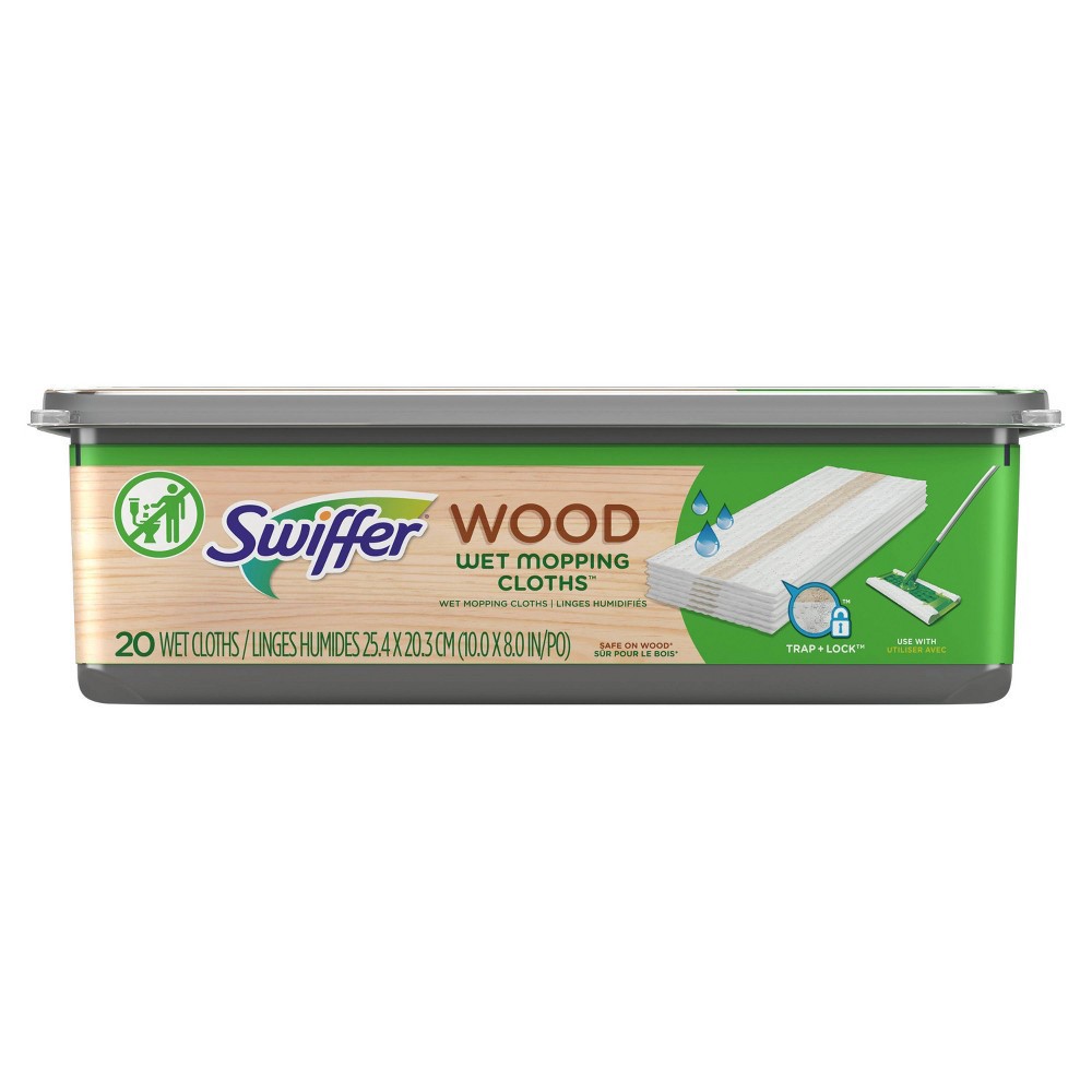 slide 14 of 17, Swiffer Sweeper Wet Refill Wood - 20ct, 20 ct
