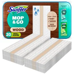 Swiffer Sweeper Wet Refill Wood - Citrus - 20ct: Cotton, Multipurpose Cleaning Tool Refills