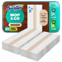 Swiffer Sweeper Wet Refill Wood - Citrus - 20ct: Cotton, Multipurpose Cleaning Tool Refills