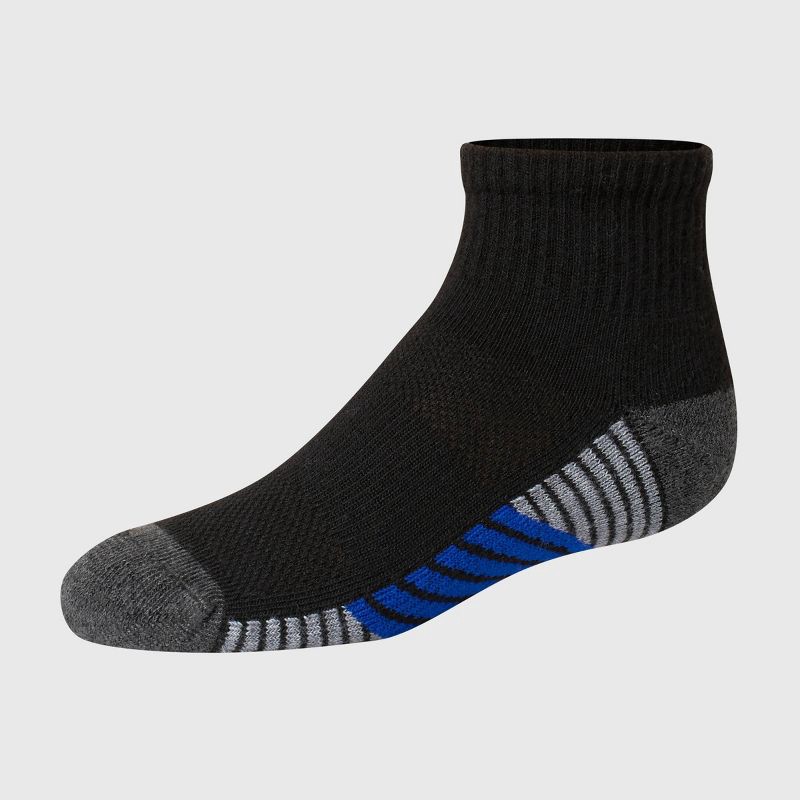 slide 3 of 5, Hanes Premium Hanes Moves Premium Boys' 6pk Ankle Athletic Socks - Colors May Vary L, 6 ct