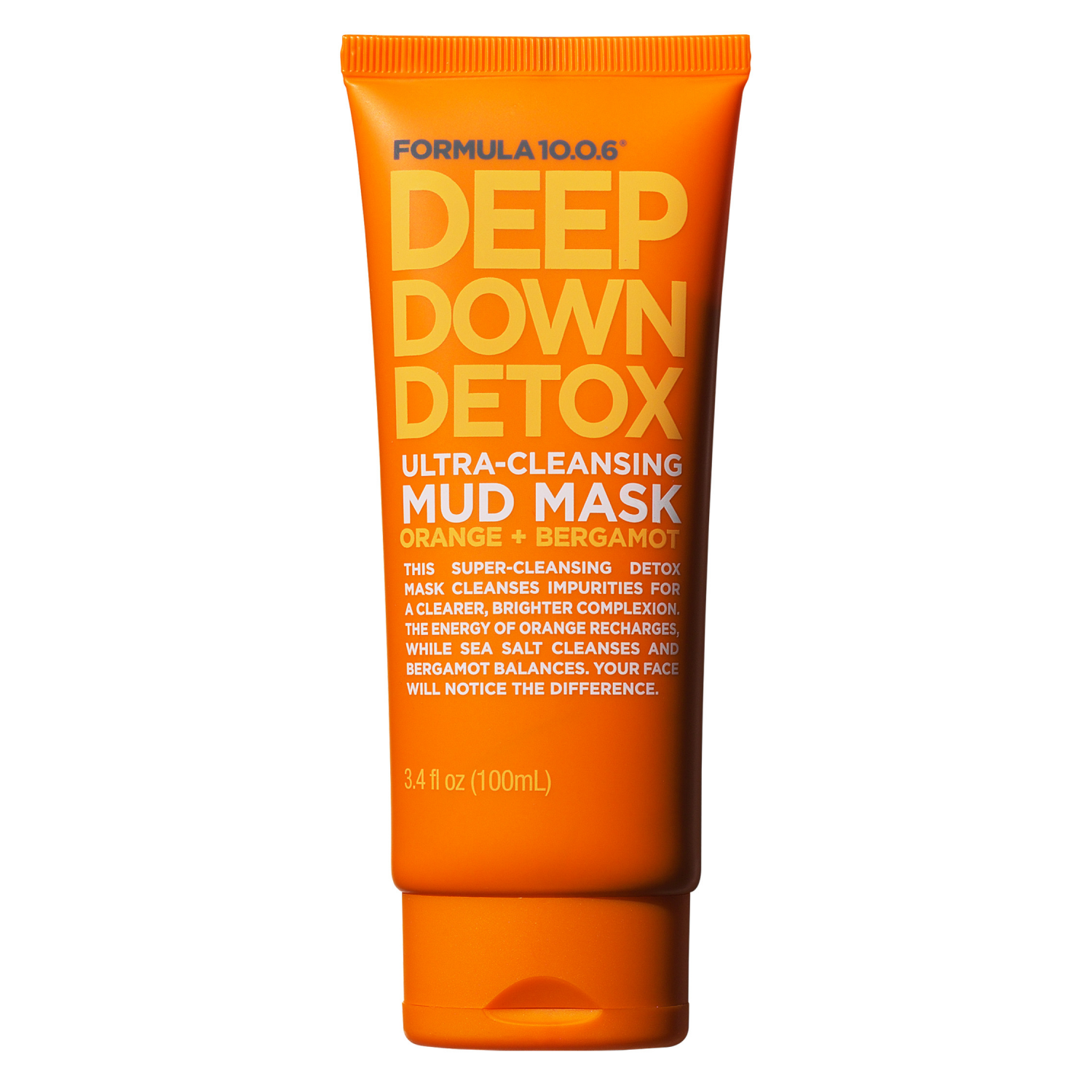 slide 1 of 4, Formula 10.0.6 Ultra-Cleaning Orange + Bergamot Mud Mask 3.4 fl oz, 3.4 oz