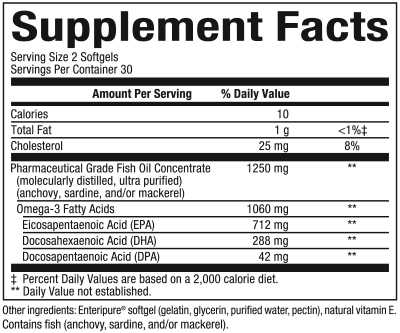 slide 2 of 2, Natural Factors RxOmega-3 Mini-Gels 1060 mg, 72 g