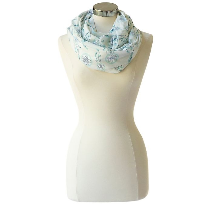 slide 2 of 2, Itzy Ritzy Nursing Happens Sweet Dreamcatcher Nursing Scarf - Blue, 1 ct