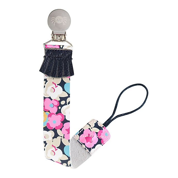 slide 2 of 2, Itzy Ritzy Drop Happens Posy Pop Pacifier Clip - Pink, 1 ct