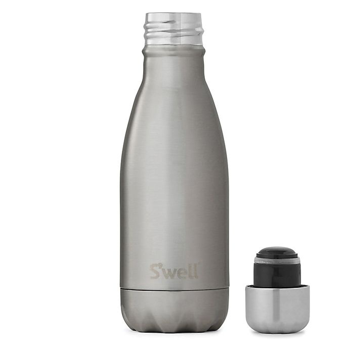 slide 2 of 2, S'well Silver Lining Water Bottle - Grey, 9 oz