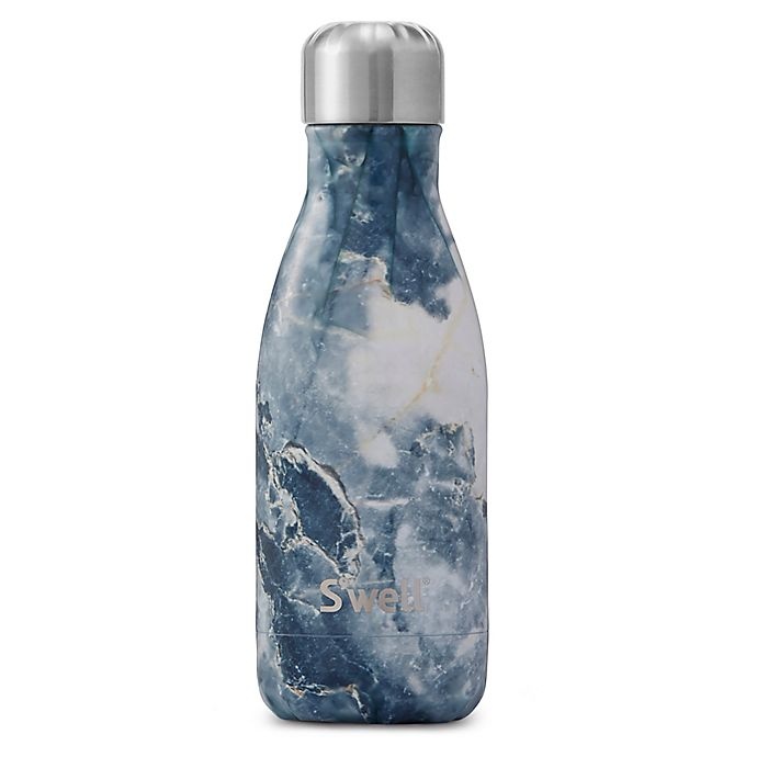 slide 1 of 2, S'well Blue Granite Water Bottle, 9 oz
