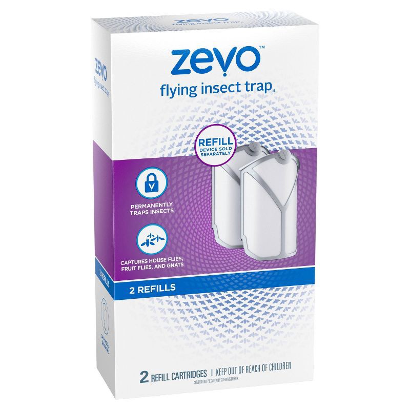slide 2 of 8, Zevo Flying Insect Trap Refill Cartridges - 2pk, 2 ct