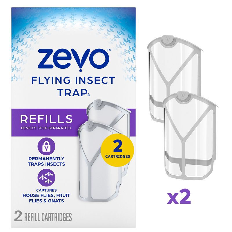 slide 1 of 9, Zevo Flying Insect Trap Refills - 2ct, 2 ct