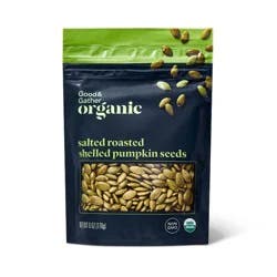 Organic Salted Roasted Shelled Pumpkin Seeds - 6oz - Good & Gather
