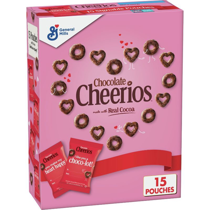 slide 1 of 10, Valentine's Chocolate Cheerios Multipack - 4.35oz, 4.35 oz
