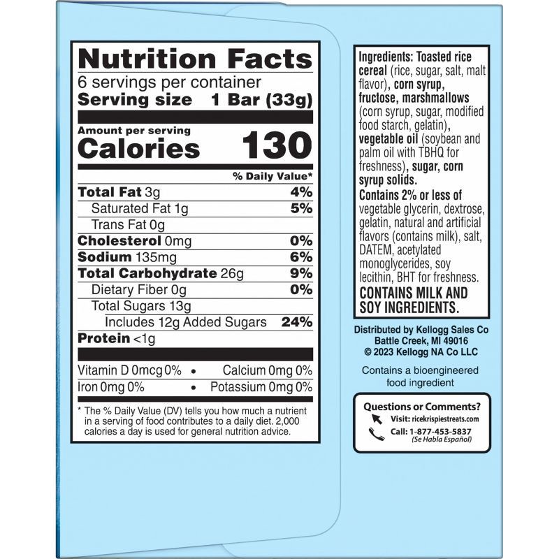slide 2 of 10, Rice Krispies Treats Homestyle Original - 6.98oz/6ct, 6.98 oz, 6 ct