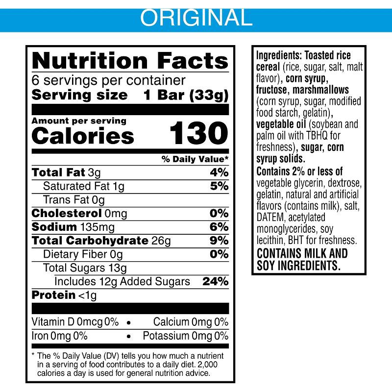 slide 3 of 10, Rice Krispies Treats Homestyle Original - 6.98oz/6ct, 6.98 oz, 6 ct
