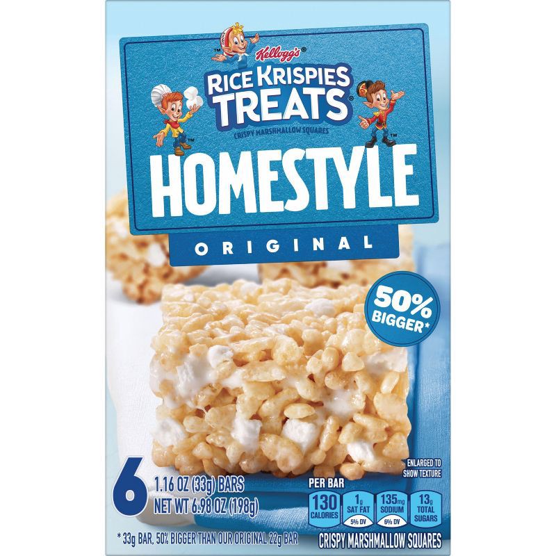 slide 4 of 8, Rice Krispies Treats Homestyle Original - 6.98oz/6ct, 6.98 oz, 6 ct