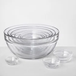 10pc Glass Mixing Bowls - Made By Design