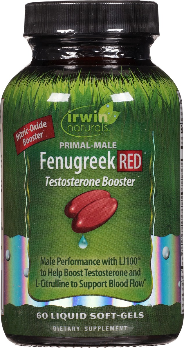 slide 3 of 9, Irwin Naturals Liquid Soft-Gels Fenugreek Red 60 Soft-gels, 60 ct