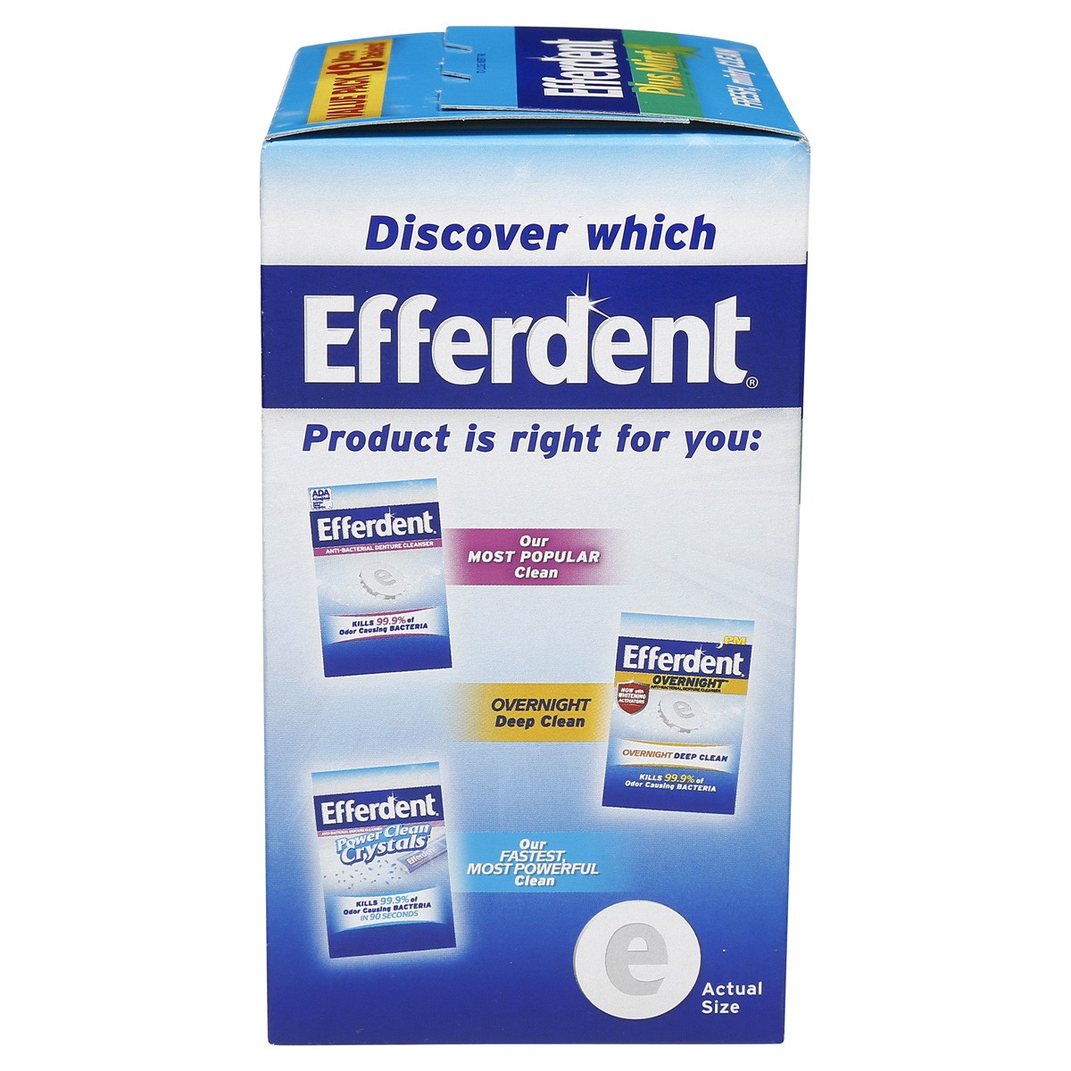 slide 7 of 8, Efferdent Retainer & Denture Cleaner Tablets, Minty Fresh & Clean, 126 Count, 126 pk