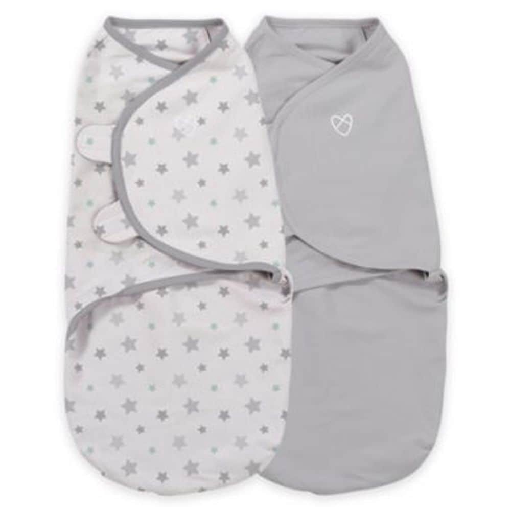 slide 3 of 3, SwaddleMe Original Organic Swaddle Small/Medium -Starry Skies, 2 ct