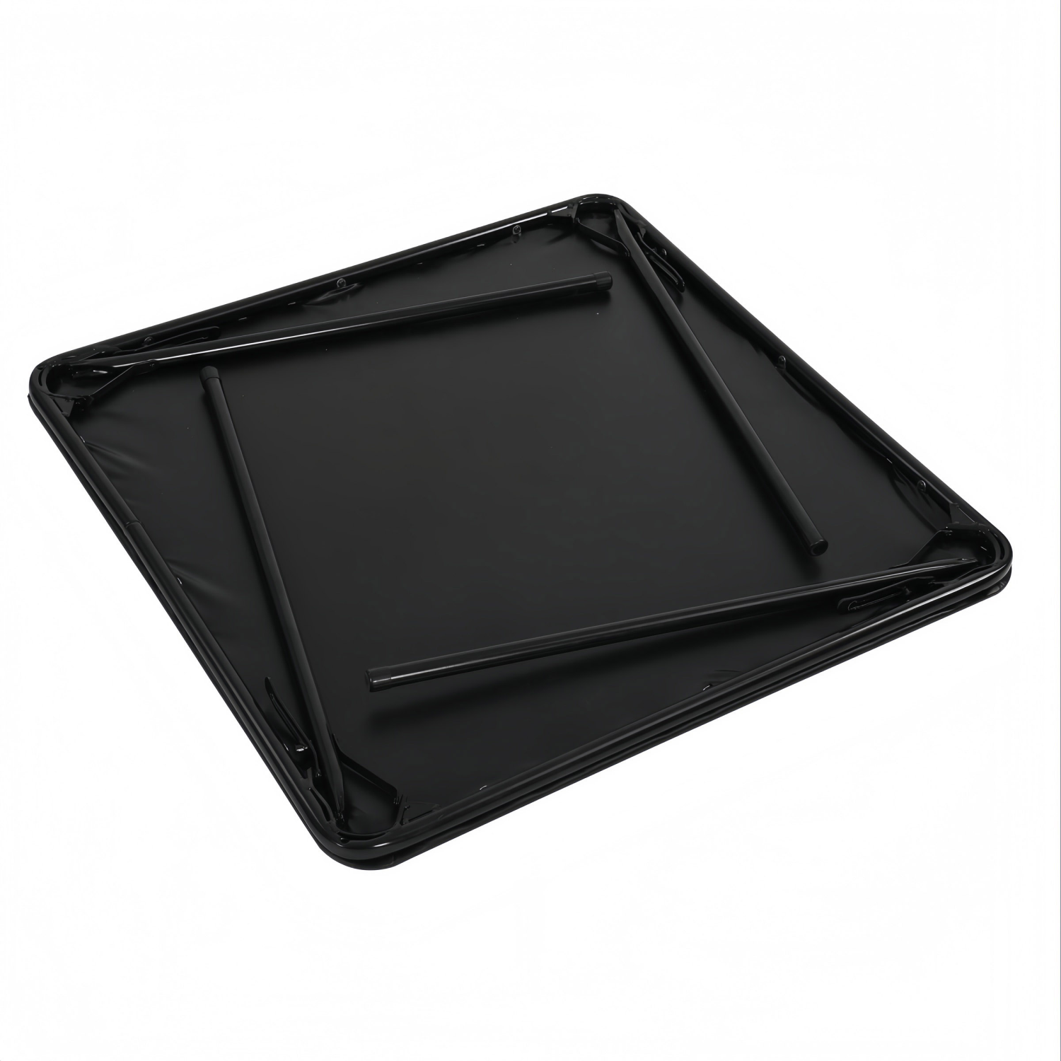 slide 2 of 8, Peakform Folding Table Black 33.5", 34 in