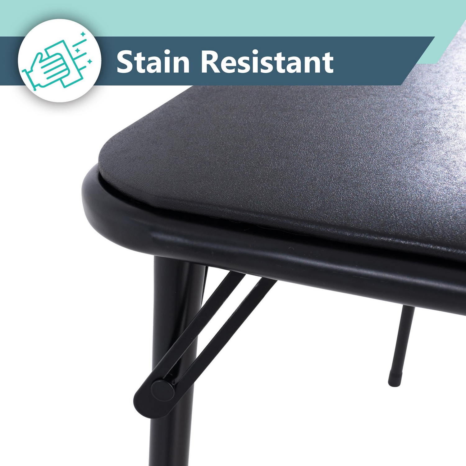 slide 3 of 8, Peakform Folding Table Black 33.5", 34 in