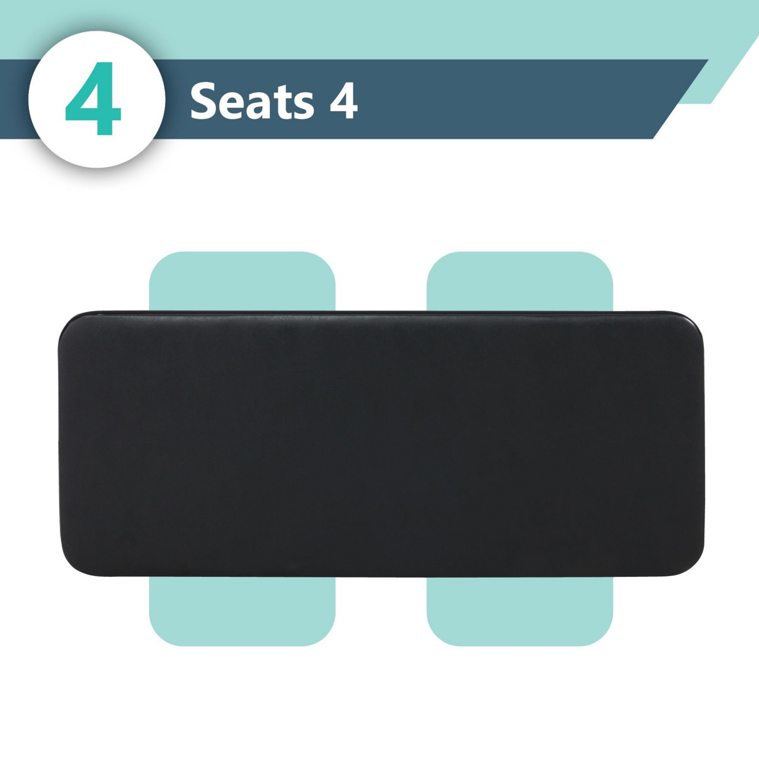 slide 3 of 8, Peakform Folding Table Black 20x48, 20 x 48 