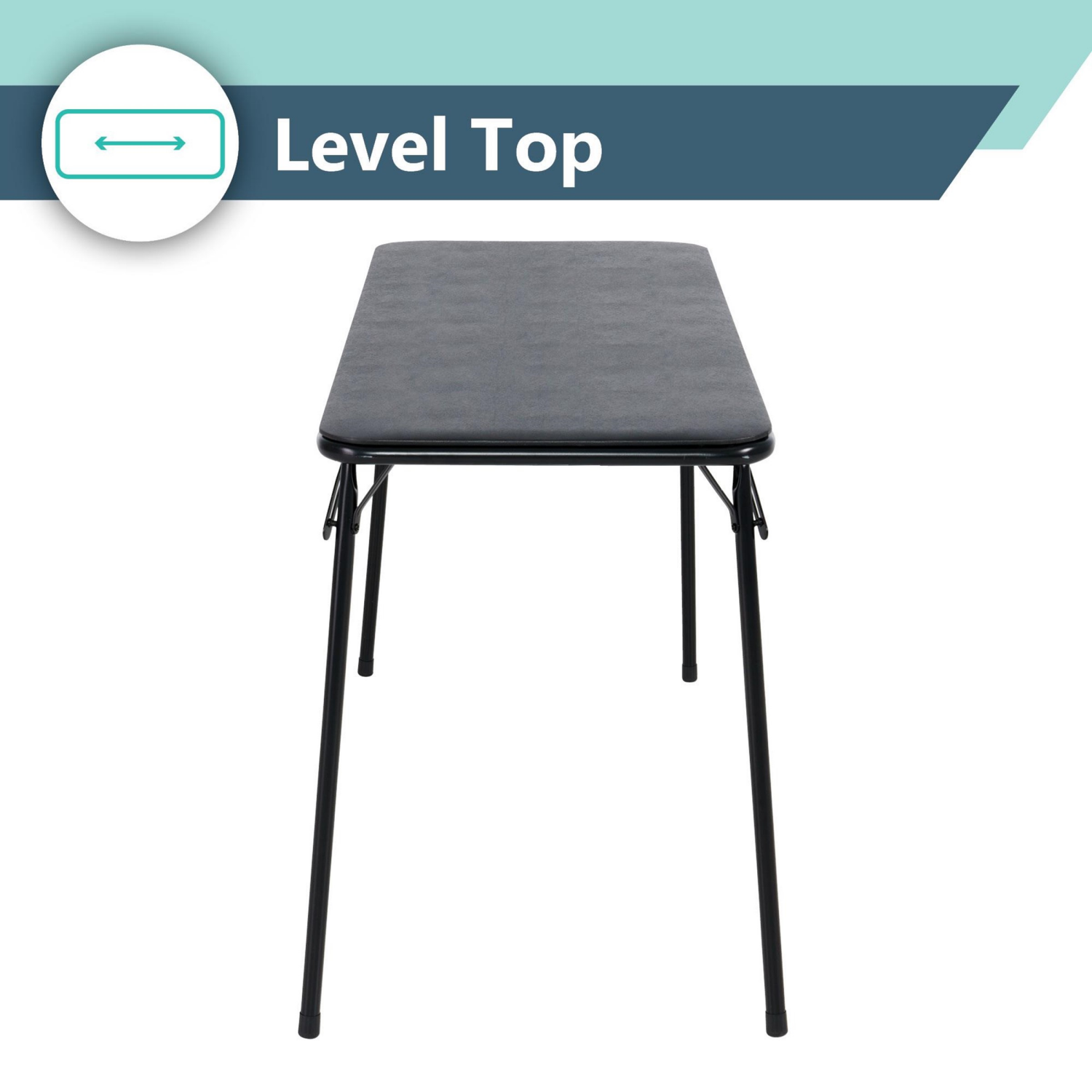 slide 6 of 8, Peakform Folding Table Black 20x48, 20 x 48 