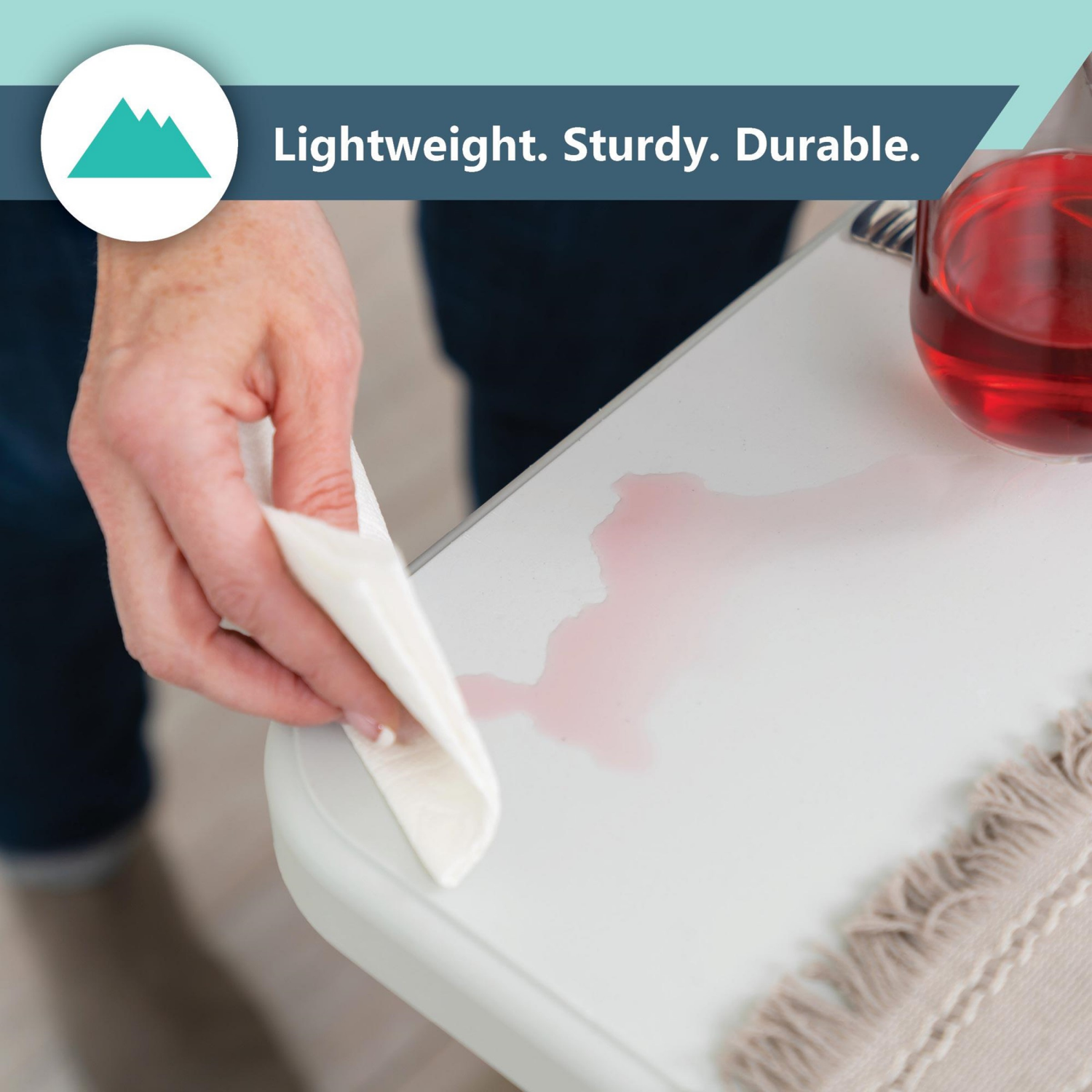 slide 7 of 8, Peakform Folding Table Black 20x48, 20 x 48 