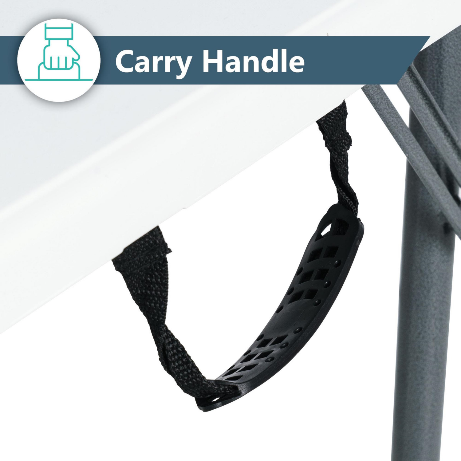 slide 8 of 8, 4' Fold In Half Table, 4 ft