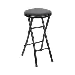 Peakform 24-Inch Steel Vinyl-Padded Folding Stool