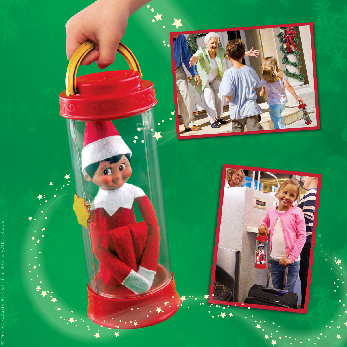 slide 24 of 29, The Elf on the Shelf 3+ Scout Elf Carrier 3 Pieces 1 ea, 1 ct