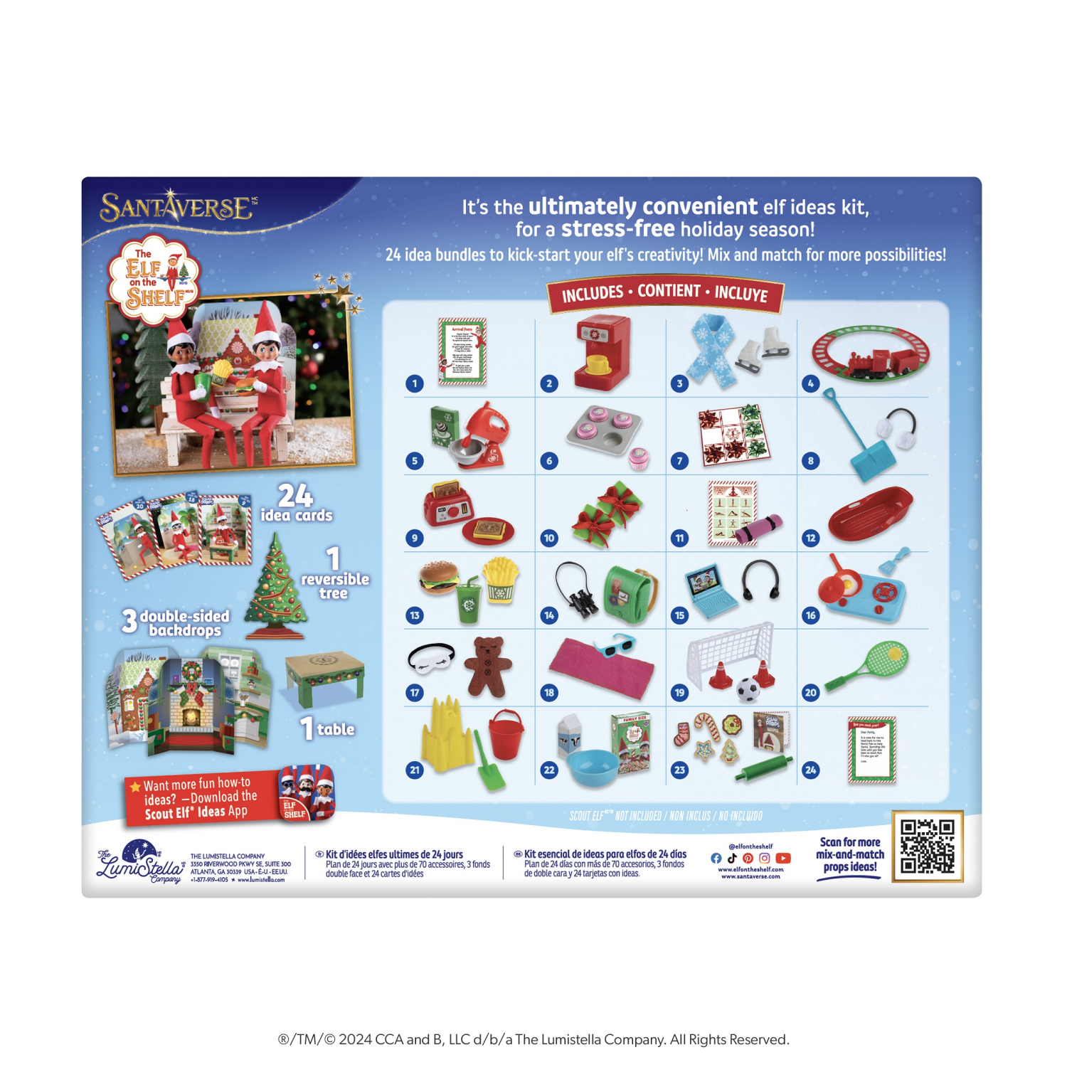 slide 3 of 8, Polar Props 3+ 24-Day Ultimate Elf Ideas Kit 100 Pieces, 100 ct