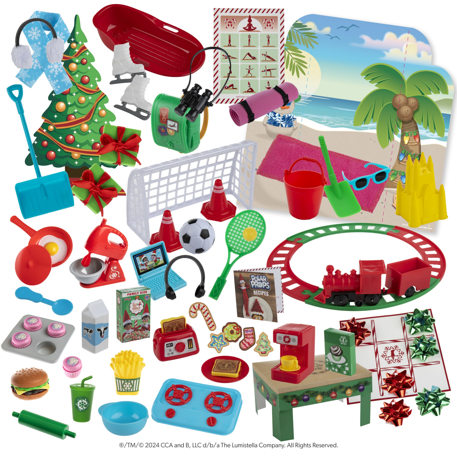 slide 4 of 8, Polar Props 3+ 24-Day Ultimate Elf Ideas Kit 100 Pieces, 100 ct