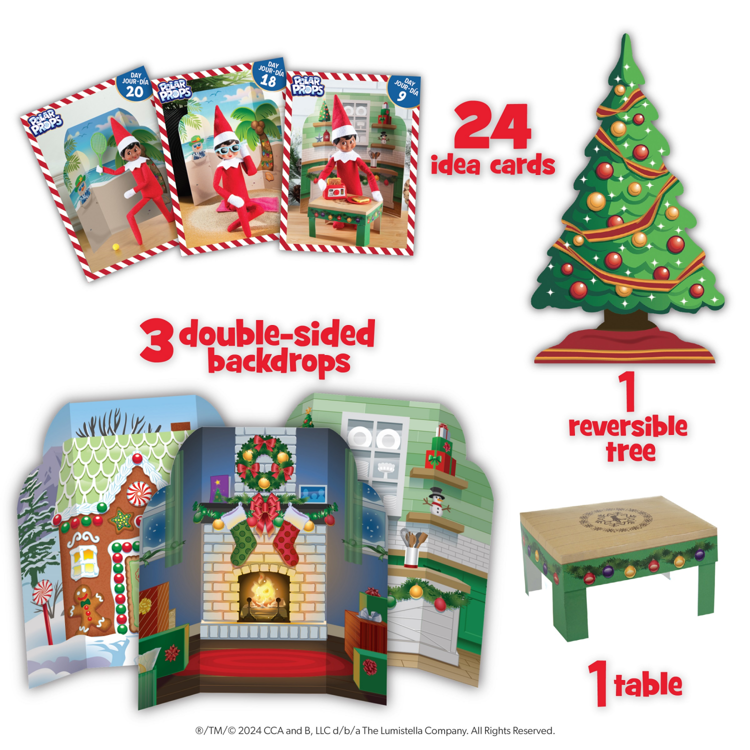 slide 7 of 8, Polar Props 3+ 24-Day Ultimate Elf Ideas Kit 100 Pieces, 100 ct