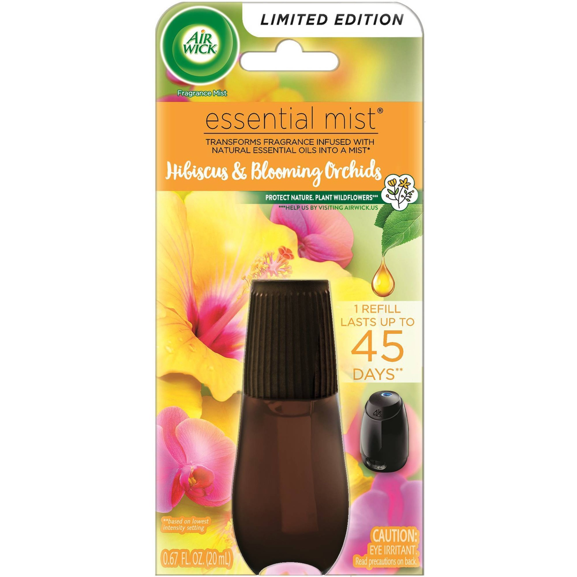 slide 1 of 3, Air Wick Essential Mist - Refill Hibiscus and Blooming Orchids, 0.67 fl oz
