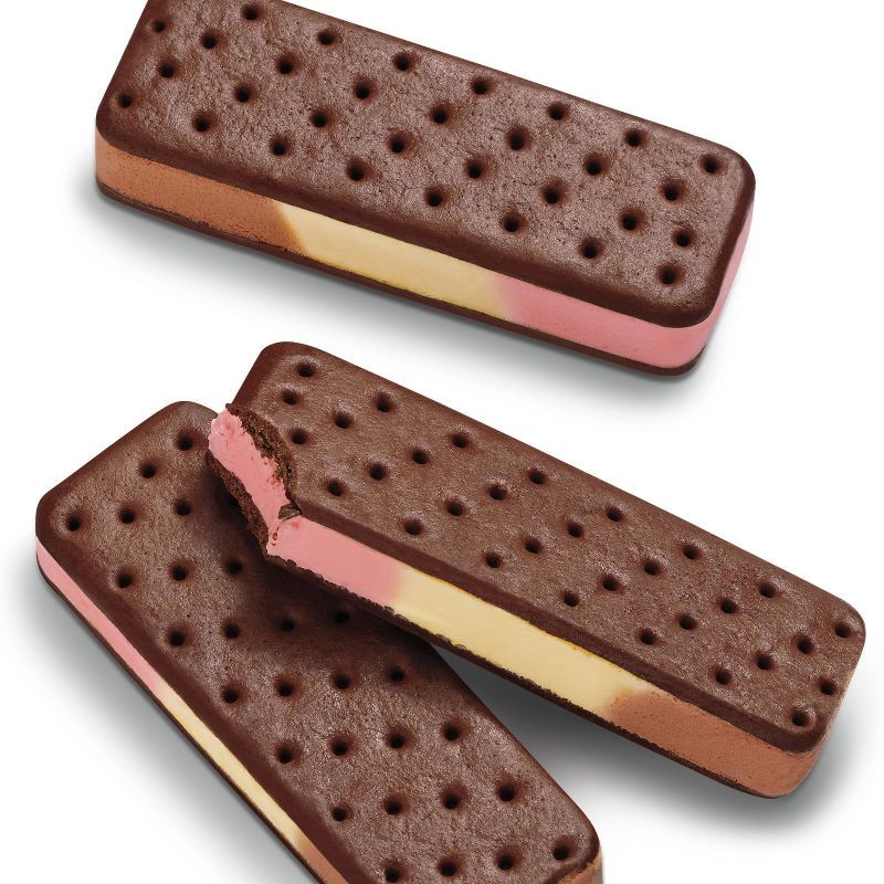 slide 3 of 3, Neapolitan Ice Cream Sandwiches - 12pk/42 fl oz - Favorite Day™, 12 ct, 42 fl oz
