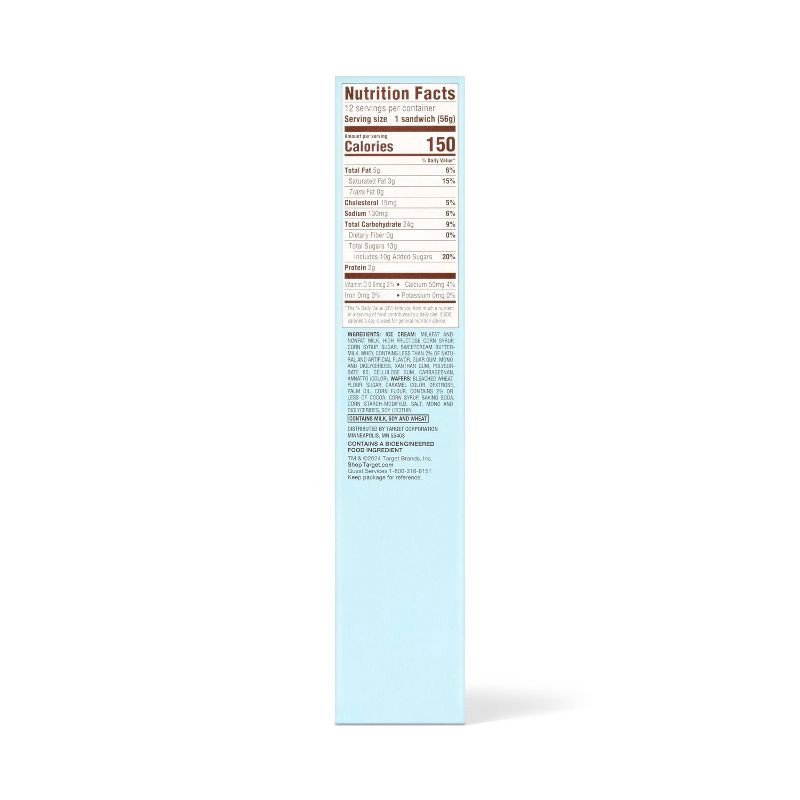 slide 2 of 3, Vanilla Ice Cream Sandwiches - 12pk/42 fl oz - Favorite Day™, 12 ct, 42 fl oz