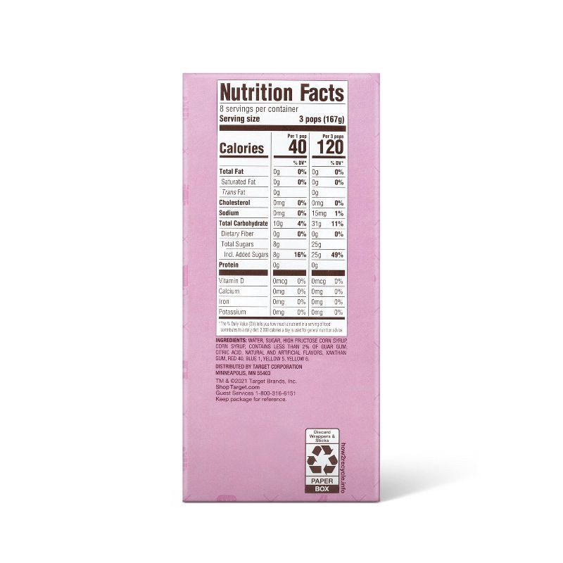 slide 3 of 3, Assorted Flavor Frozen Pops - 24pk/42 fl oz - Favorite Day™, 24 ct, 42 fl oz