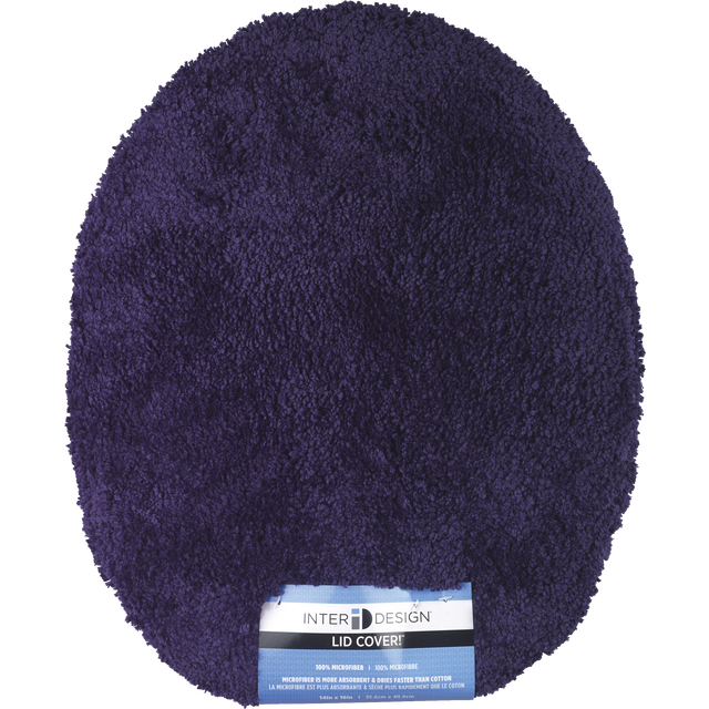 slide 1 of 1, Navy Spa Toilet Lid Cover, 1 ct