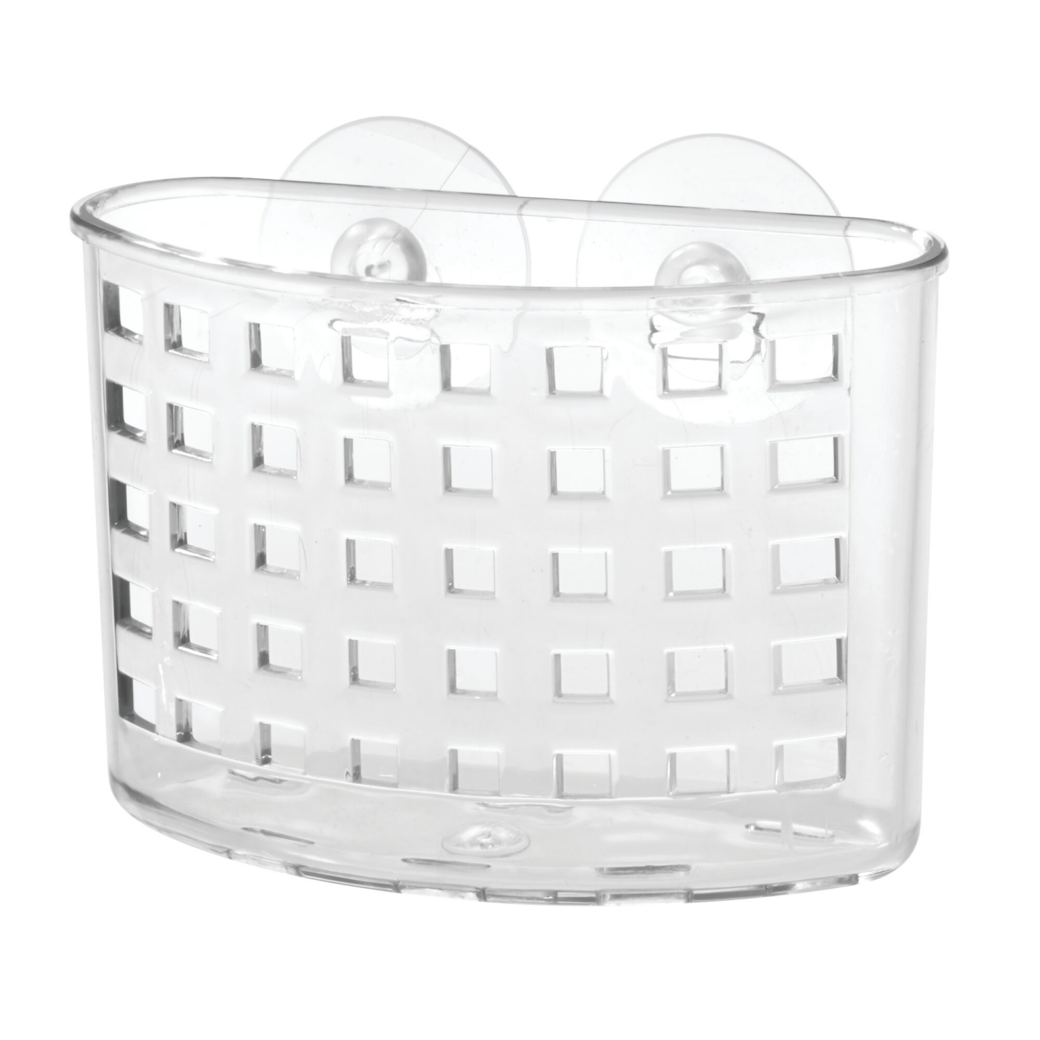 slide 1 of 5, InterDesign Suction Bath Organizer Caddy, Clear, 1 ct